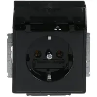 Busch Jaeger Busch-Jaeger 20 EUK-81, CEE 7/3, 2P+E, Schwarz, 250 V, 16 A, 63 mm