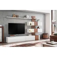 AEA Modern Wohnwand Luxus Einrichtung Wohnzimmer Design TV-Ständer Wand Regale
