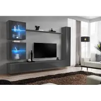 Xl Moebel Gmbh Luxus Komplett Wohnwand Grau Möbel Designer Set Einrichtung Sideboard Modern