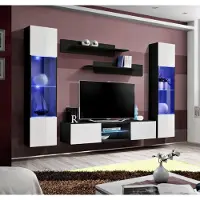 Xl Moebel Gmbh Wohnwand Hänge Vitrine Wand Regale Komplett Designer Luxus TV-Ständer