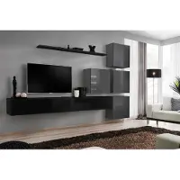 AEA Wohnzimmer Design Komplett Wohnwand Wandschrank Luxus Garnitur Schrank