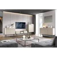 AEA Wohnzimmer Wohnwand Sideboard 2x Kommode Möbel Holzmöbel TV-Lowboard Set