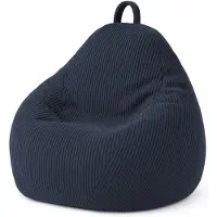 Bananair Birnen-Sitzsack aus Cord mit abnehmbarem Bezug 80 x 70 cm, Dunkelblau