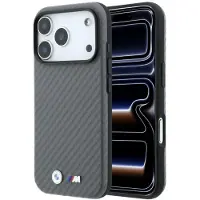 BMW Case M Carbon Metal Logo MagSafe for iPhone 18 Pro Max grey