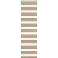 vidaXL Doppelrollo Sandbraun 50x100 cm Stoffbreite 45,9 cm Polyester