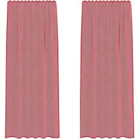 vidaXL Voile Vorhänge mit Schlaufen 2 Stk. Weinrot 140x245 cm