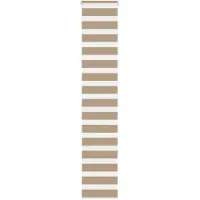 vidaXL Doppelrollo Sandbraun 40x200 cm Stoffbreite 35,9 cm Polyester