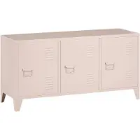 Beliani BÜROSCHRANK Metall Beige Cardiff