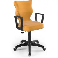 Entelo Jugend-Wachstumsstuhl Ergonomischer Schreibtischstuhl Für Körpergrösse 146-176 Cm, Norm Schwarz Velvet 35
