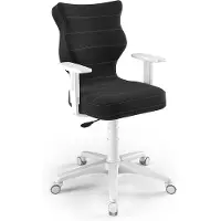 Entelo Jugend-Wachstumsstuhl Ergonomischer Schreibtischstuhl Für Körpergrösse 146-176 Cm, Duo Weiss Velvet 17