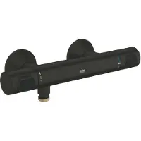 GROHE Precision Flow, Schwarz, Wand, Drehventile, 317 mm