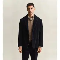 Gant für Herren. 7706387 Sakko aus marineblauem Cord (50), Baumwolle, Klassisch