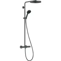 Hansgrohe Showerpipe Pulsify S Puro 260 1jet EcoSmart Brushed Black Chrome,24237340 24237340