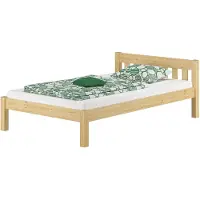 Erst-Holz Einzelbett Bettrahmen 120x200 Futonbett Kieferbett Massivholz natur Zubehör wählbar V-60.38-12ohne Zubehör