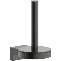 Hansgrohe AddStoris S Ersatzpapierrollenhalter, 41786340, Farbe: Brushed Black Chrome