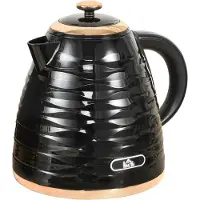 HOMCOM Wasserkocher 1,7 L, 2200W, Kabellos, BPA-Frei mit Kalkfilter