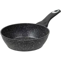 Resto Kitchenware Bratpfanne "Antlia, tiefe Pfanne mit ergonomischem Soft-Touch-Griff" Aluminium 1 Stk. tlg. Marmor-Antihaftbeschichtung, 4-lagig, für alle Herdarten geeignet