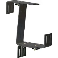 Windhager Blumenkastenhalter "zur Montage an Brüstungen und Balkongeländern von 3-14cm" maximale Belastung 45 kg, 22x17 cm, anthrazit