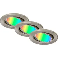 DI-KA LED Einbauleuchte Fit Move S 3er Set Smart Home Tuya RGBW Ø 8,6 cm