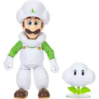 JAKKS Pacific Super Mario The Galaxy Movie Cloud Luigi 12,7 cm Actionfigur mit Wolken-Zubehör, offiziell von , 22 Bewegungspunkte, ab 3 Jahren, 3 Jahr(e), Super Mario, Mehrfarbig, Kunststoff