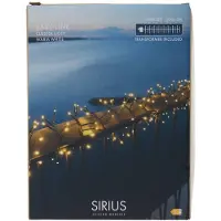 Sirius Easy-Line LED Lichterkette Cluster 1000 LED warmweiß außen 20 m grün