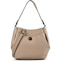 Gabor Amal Damen Hobo Bag Schultertasche Mittelgroß Taupe