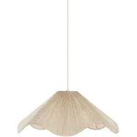 Light & Living Japandi-Pendellampe Mealha Ø 60 cm weiß