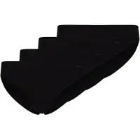 Skiny Slip "Slip Advantage Cotton Stretch High Leg Briefs 4P 4er Pack", Damen, Gr. XXL, 4 Stk., schwarz, Unterhosen Slip