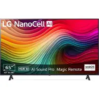 LG Smart TV 65" (165 cm) NanoCell Fernseher, HDR 10 Pro, 4K Bildqualität, LED Backlight