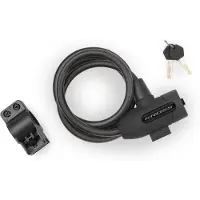 KROSS KZK 200S – flexibles Fahrrad-Spiralschloss 120 cm, 12 mm Stahlseil, Schlüsselverschluss, leichtes Sicherheitsschloss