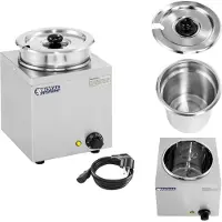Royal Catering Elektrischer Suppenwärmer Bain-Marie 150W 230V 3,8L