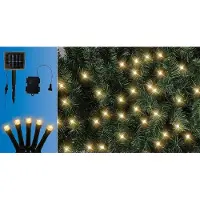 Trendline LED-Lichterkette Solar Außen 9,6 m warmweiß mit Timer