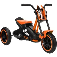 AIYAPLAY Dreirad, Kinderfahrrad, Laufrad, Kinderrad mit Pedal Stahl, Orange