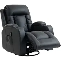 HOMCOM Relaxsessel verstellbar Massagesessel mit Liegefunktion Heizung