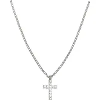 Urban Classics Diamond Cross Necklace
