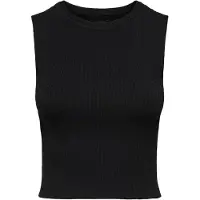 ONLY Stricktop "ONLMAJLI S/L TOP KNT NOOS", Damen, Gr. XL (42), schwarz, Sweatware, Obermaterial: 65% Viskose, 35% Nylon, unifarben, slim fit kurz, Rundhals, Tops Stricktop