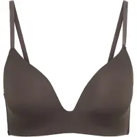 ONLY T-Shirt-BH "ONLTRACY LAURA MOLDED BRA NOOS ACC", Damen, Gr. S (36), N-Gr, seal braun, Jersey, Obermaterial: 75% Nylon, 25% Elasthan, unifarben, BHs T-Shirt-BH, Kunstfaser