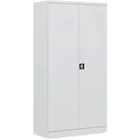 Ceha Schwerlast Werkstatt- und Lagerschrank 1945 x 1000 x 500 mm mit 4 Fachböden 150 kg Tragkraft | RAL7035 lichtgrau