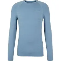 Falke Herren Langarmshirt Maximum Warm, S, Blau, Uni