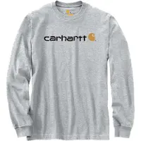 Carhartt Pullover Core Logo L/S Men Heather Grey-L
