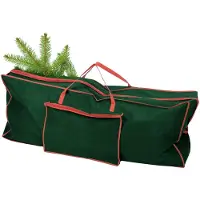 Markenlos Grüne Weihnachtsbaumhülle mit Reißverschluss - 125 x 50 cm - Aufbewahrungstasche für künstliche Weihnachtsbäume