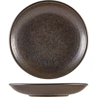 Genware Cinder Schwarz Tiefer Coupe Teller 25cm Terra