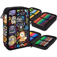 CoolPack Jumper 2 Federmäppchen mit Zubehör Scary Stickers