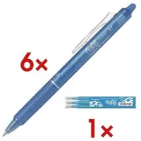 Pilot Pen Pilot 6x Tintenroller »FriXion Clicker 0.7« inkl. 3er-Pack Tintenrollerminen »Frixion« blau