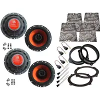 DSX JBL Lautsprecher Set für Audi A3 8P Tür vorne und Seitenteil hinten 800 Watt Dämmmatte