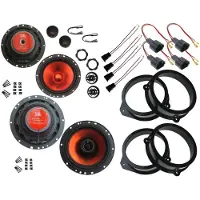 DSX JBL Lautsprecher Set für Audi A4 Avant B6 8E Baujahr 2001 - 2004 Tür vorne und hinten 1040 Watt