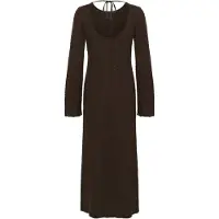 Kaffe Midikleid "Damen Kleid KAroxanne", Damen, Gr. M, N-Gr, braun (coffee bean), Obermaterial: 50% Baumwolle CO. 50% Polyacryl PAN., Kleider Midikleid
