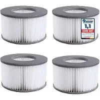 Sonstiges 4er Set Ersatzfilter für MSPA Whirlpool ab 2020 | Wasserfilter für aufblasbare Pools & Hot Tubs