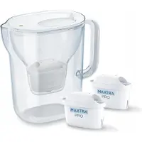 Brita Style Essential + 2 Maxtra Pro Pure Performance Wasserfilterkanne