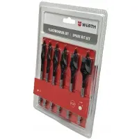 Würth Flach-/Schlangenbohrer-Set für Holz, 6-teilig